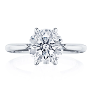 Large carat solitaire engagement ring