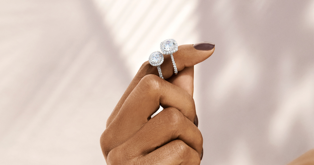 Bloom or Halo engagement rings