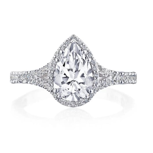 Dantela Pear Bloom Diamond Engagement Ring For Taurus