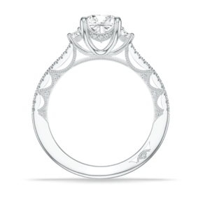 Lunetta Cushion 3 Stone Engagement Ring