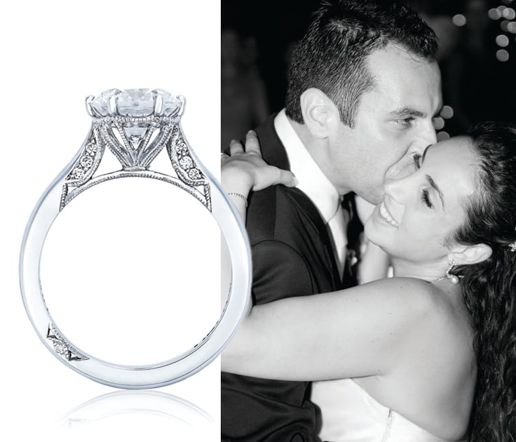 Simply TACORI minimalist engagement ring, designed by Nadine Tacorian