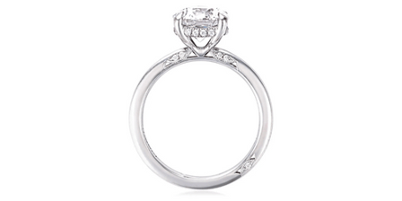 round solitaire engagement ring