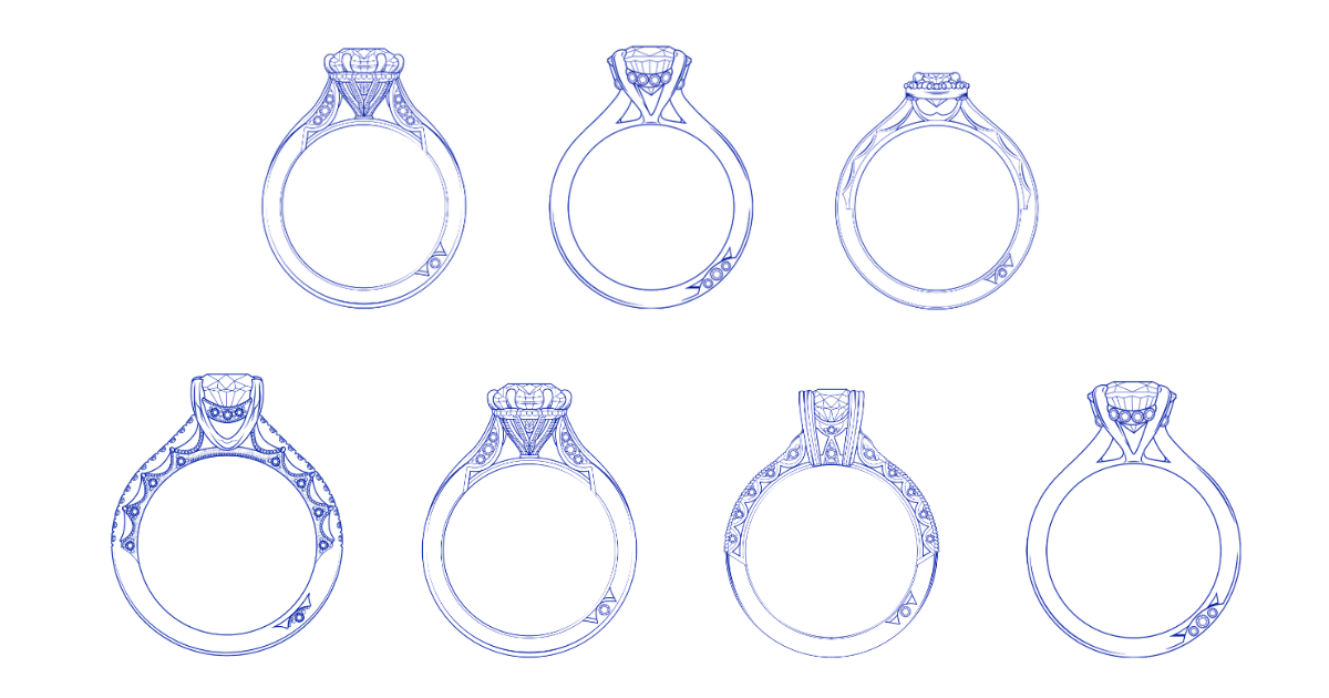 Seven TACORI Crescent Fabrics 