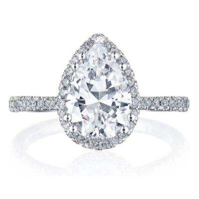 pear bloom soliaire engagement ring