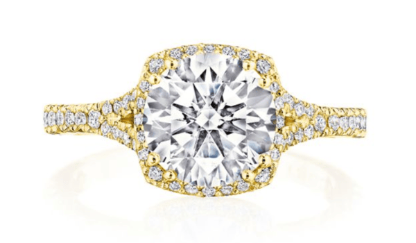 best engagement ring for a cancer - yellow gold solitaire