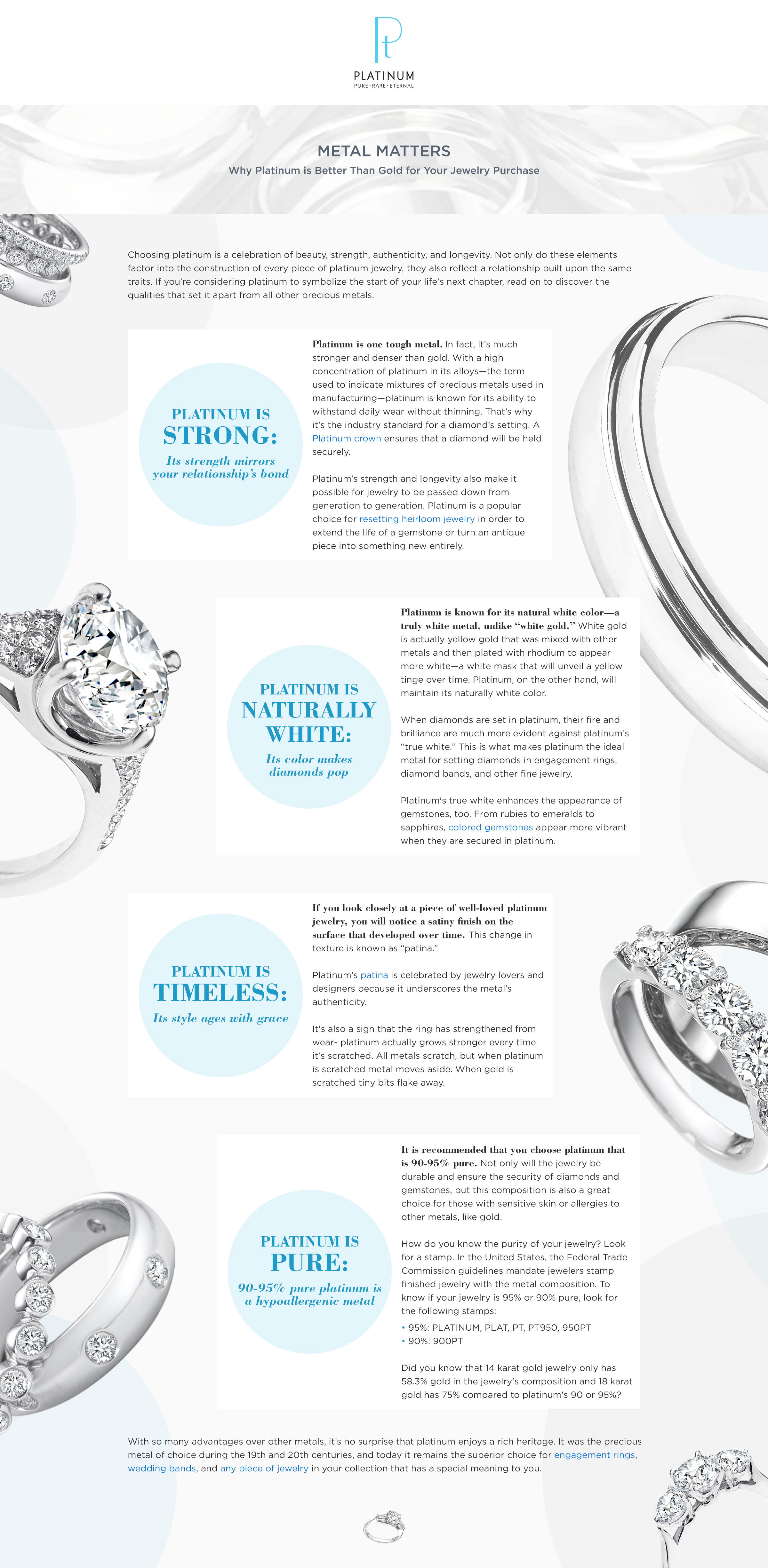 Metal Choices for the Engagement and Wedding Rings