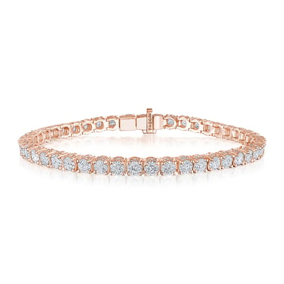 round diamond tennis bracelet