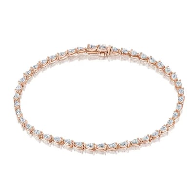 pear cut diamond tennis bracelet