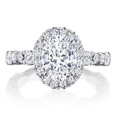 Double Bloom engagement ring