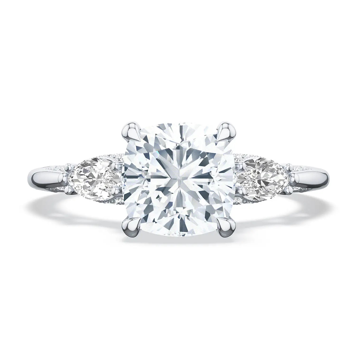 hover image for Simply TACORI Cushion 3-Stone Engagement Ring