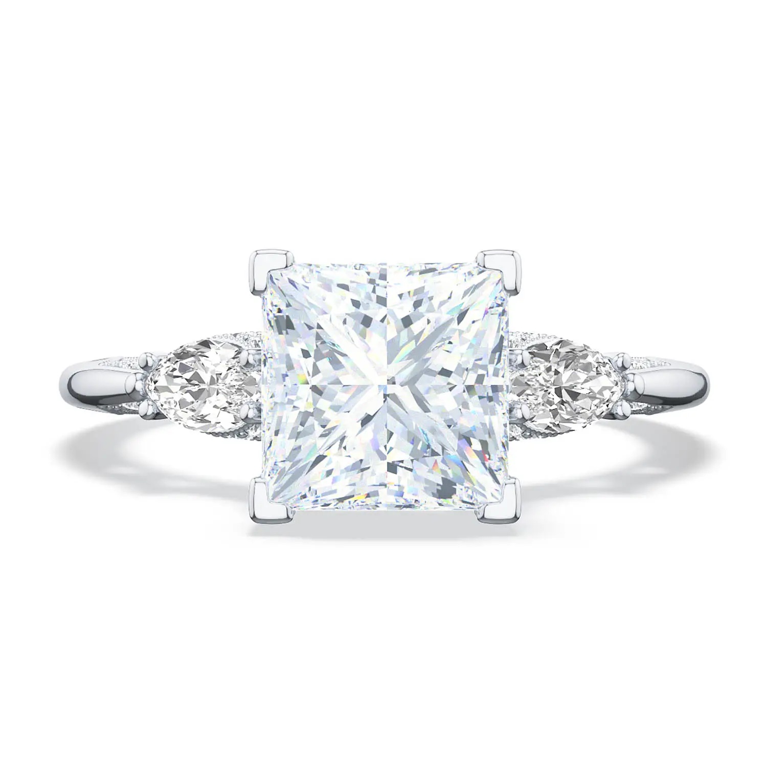 hover image for Princess 3-Stone Engagement Ring