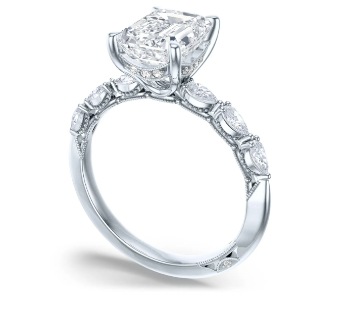 hover image for Sculpted Crescent Engagement Ring