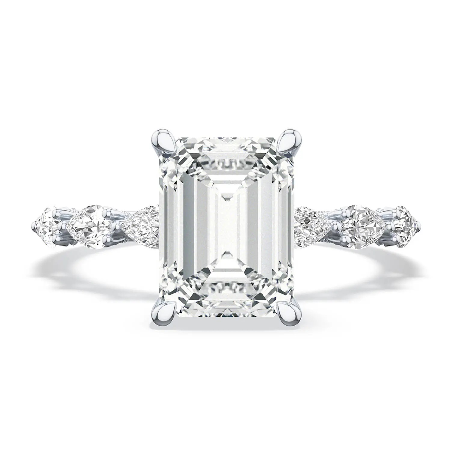 hover image for Emerald Solitaire Engagement Ring