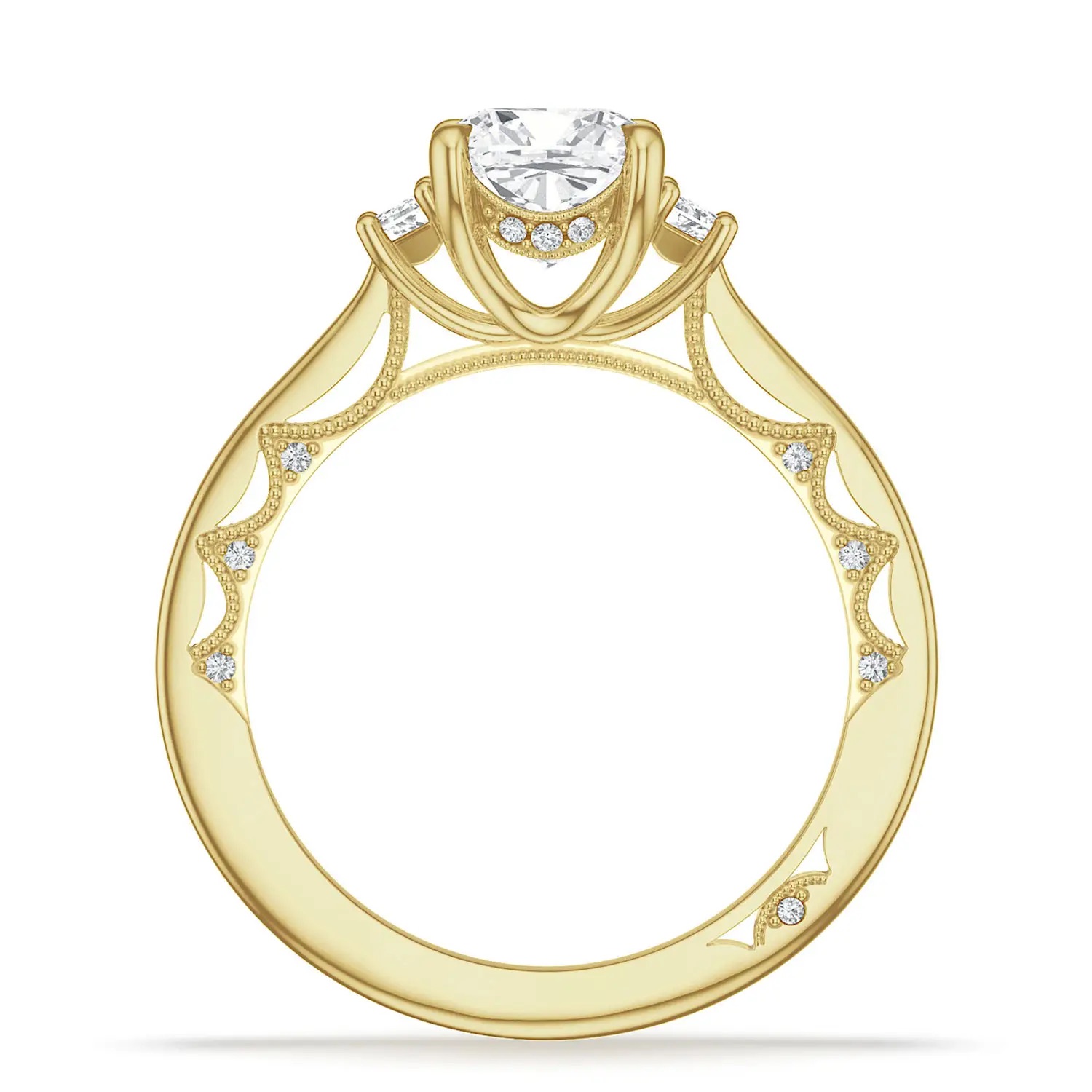 image for Cushion 3-Stone Engagement Ring