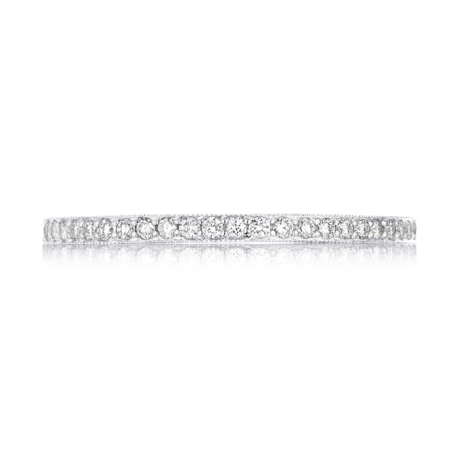 hover image for Sculpted Crescent Pavé Diamond Wedding Band