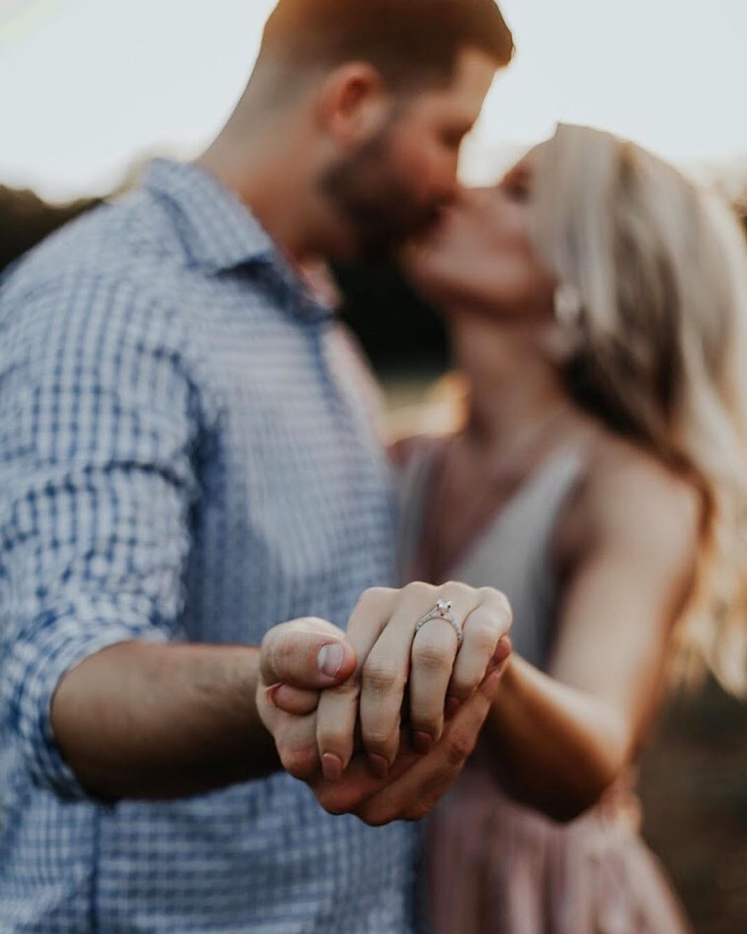 Photo Of The Couple Posing And Holding Each Other's Fingers, 48% OFF