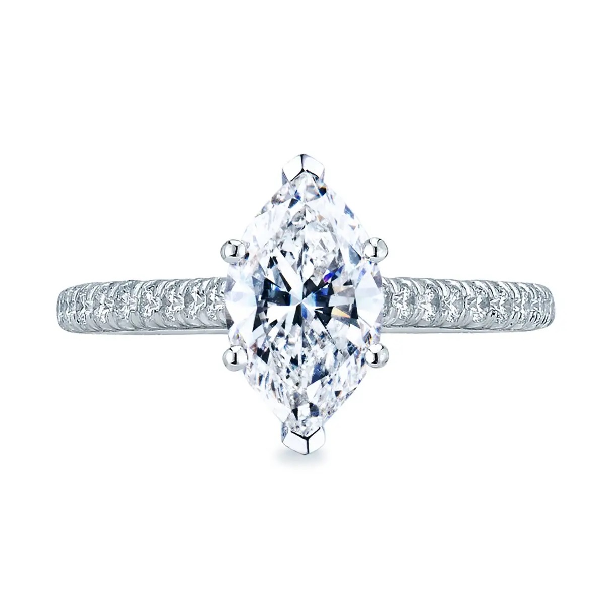 image for Petite Crescent Engagement Ring