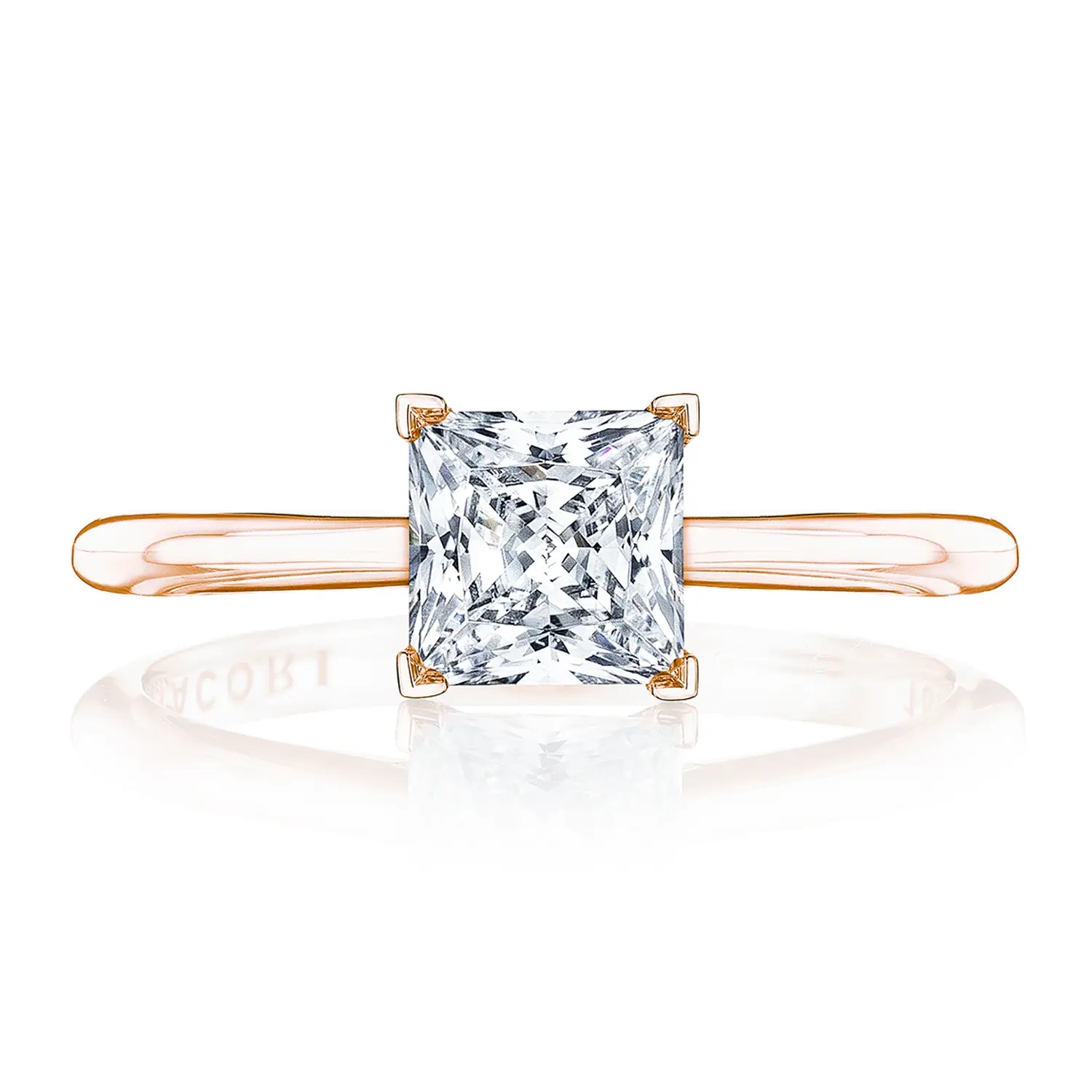 image for Founder's Princess Solitaire Engagement Ring