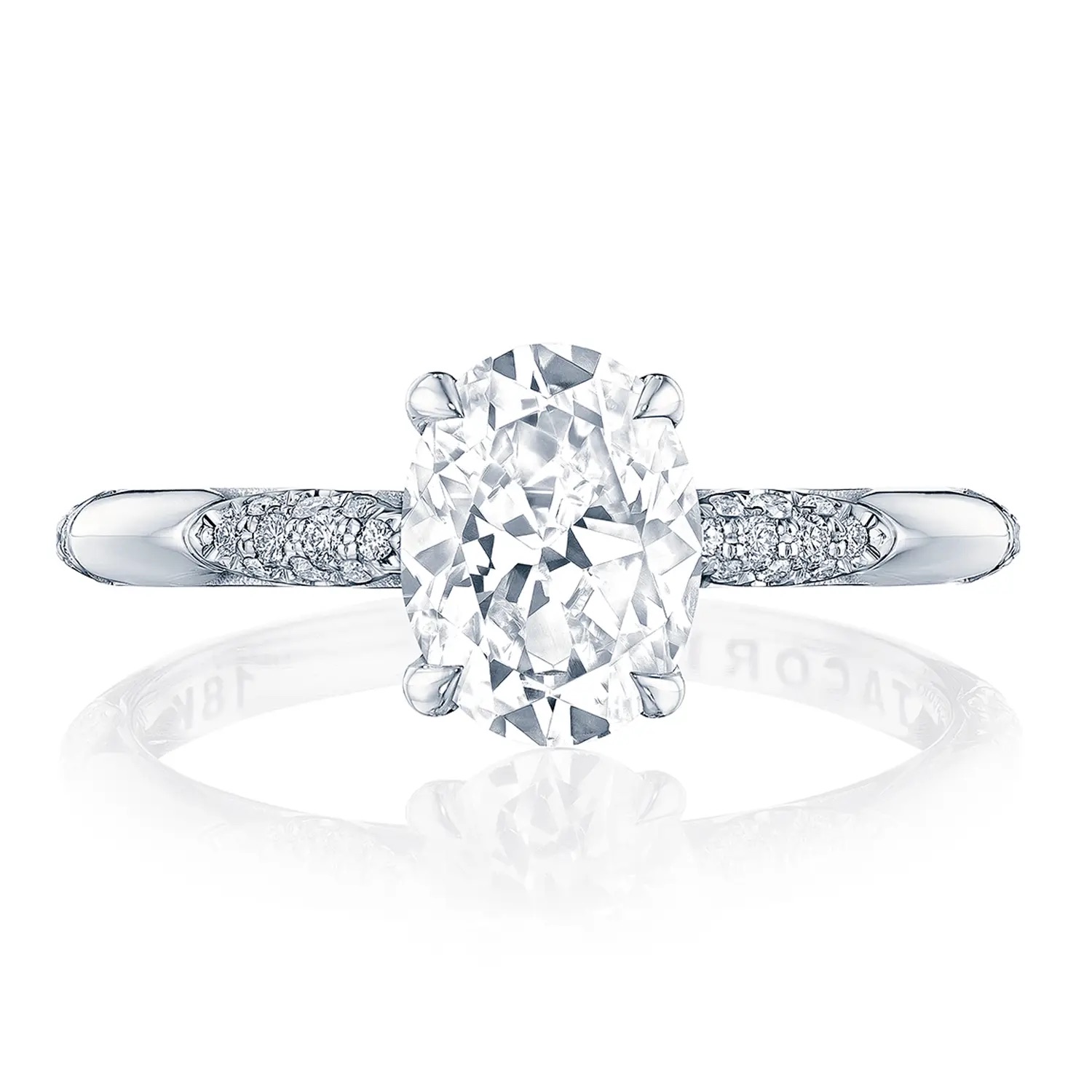 image for Founder's Oval Solitaire Engagement Ring