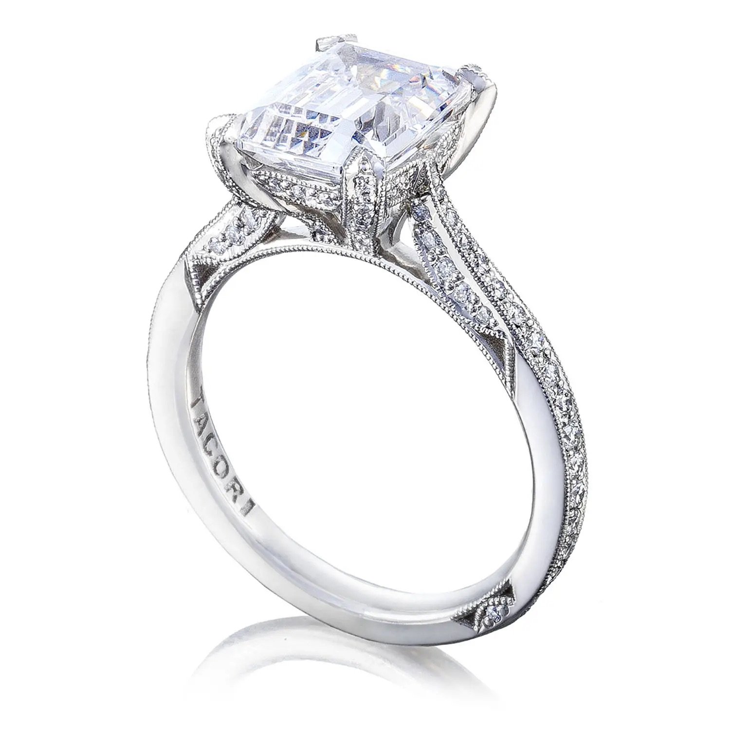 image for Simply TACORI RoyalT Emerald Solitaire Engagement Ring