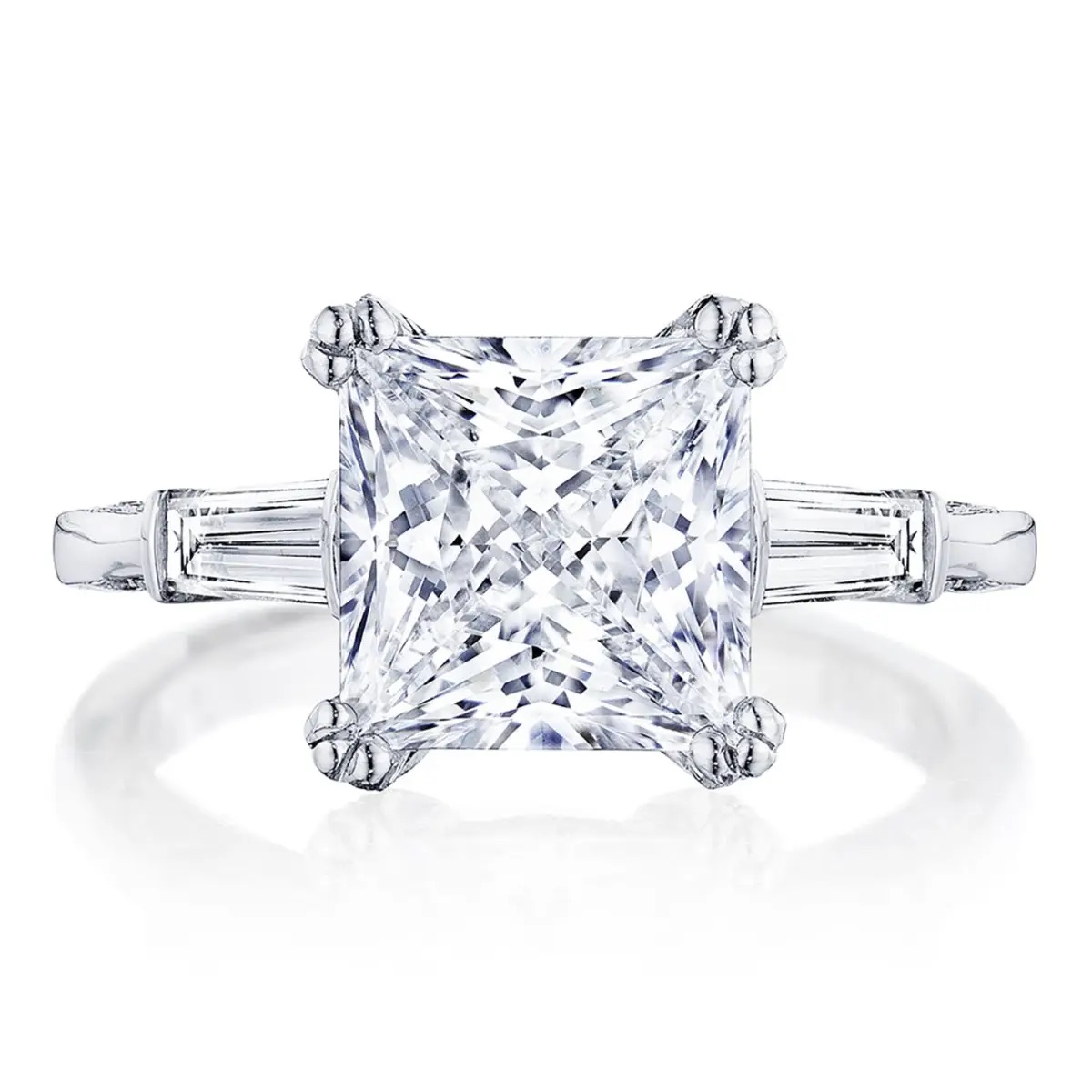 image for Simply TACORI RoyalT Princess 3-Stone Engagement Ring