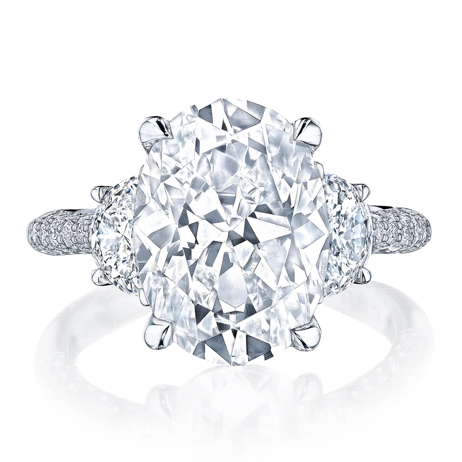 hover image for Founder's RoyalT Oval 3-Stone Engagement Ring