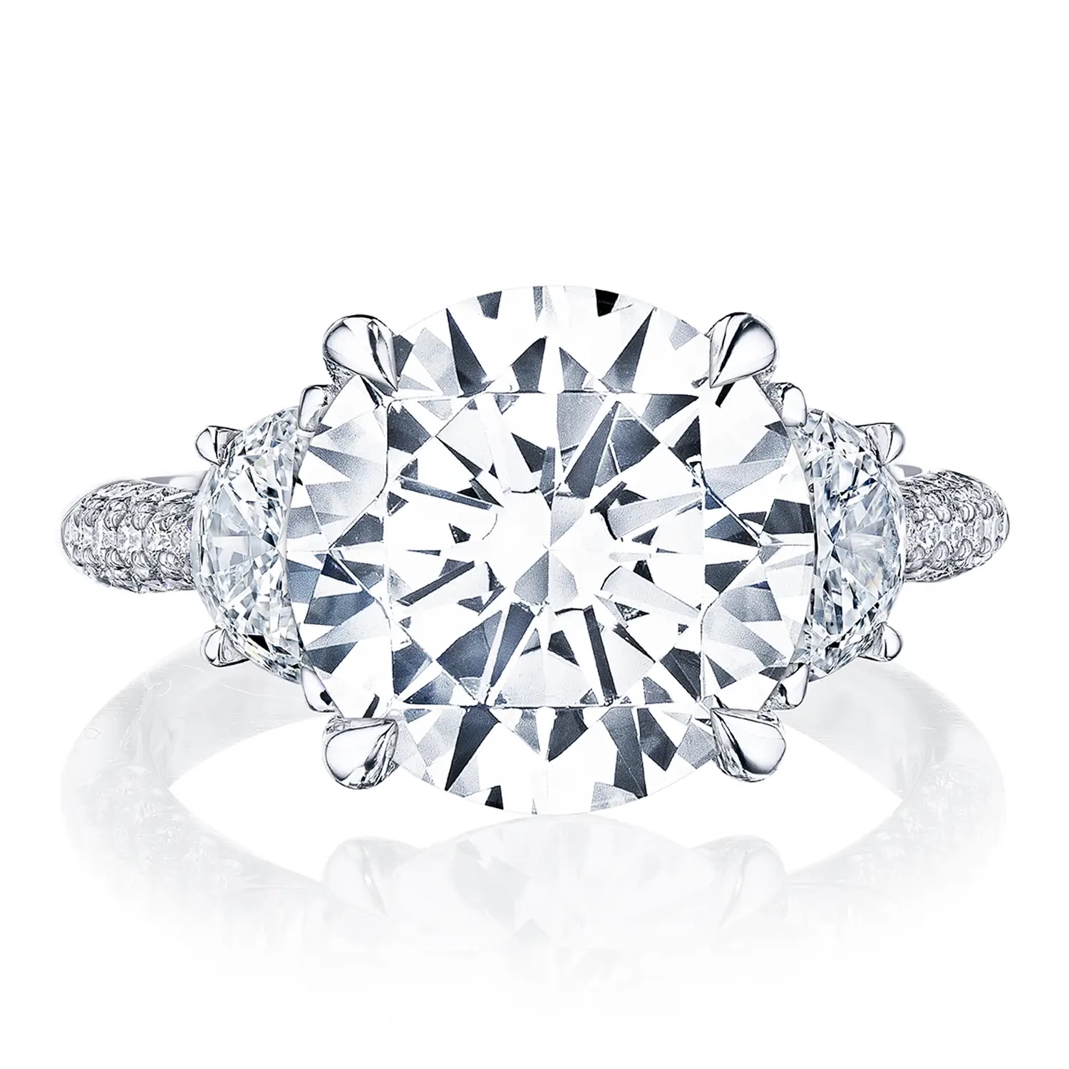 hover image for Round Brilliant 3-Stone Engagement Ring
